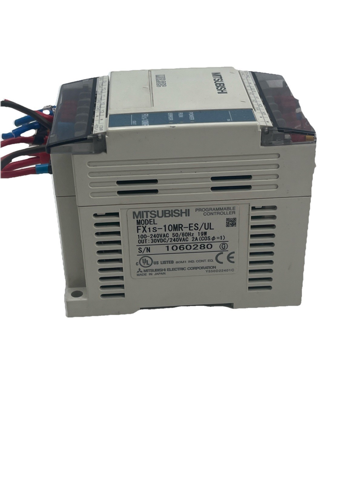 MITSUBISHI FX1S-10MR-ES/UL PROGRAMMABLE CONTROLLER 100-240V AC PLC MODULE NEWD