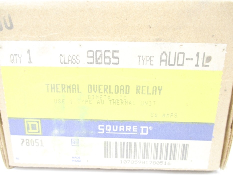 SQUARE D 9065AUO-1L 600VAC/DC 86A NSMP