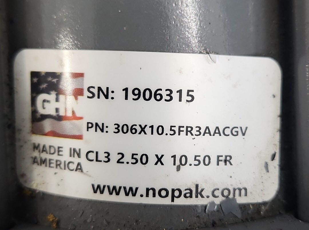 *PREOWNED* GHN Nopak 306X10.5FR3AACGV Hydraulic Cylinder 2.5×10.50 FR⚡️🇺🇸 SHIP