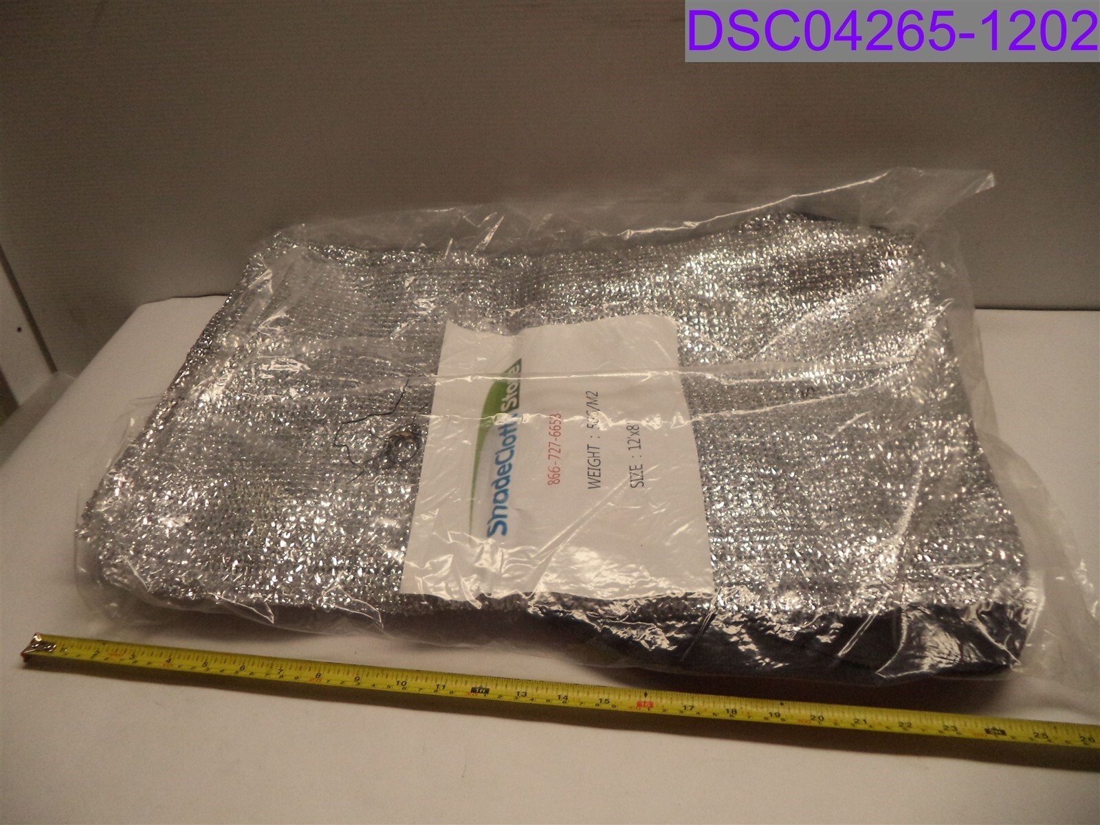 Qty = 2: Shade Cloth Store Silver 50G/M2, 12′ x 8′