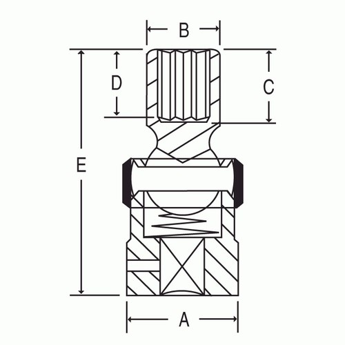 Grey Pneumatic 2124U 1/2″ Drive x 3/4″ Standard Universal Impact Socket