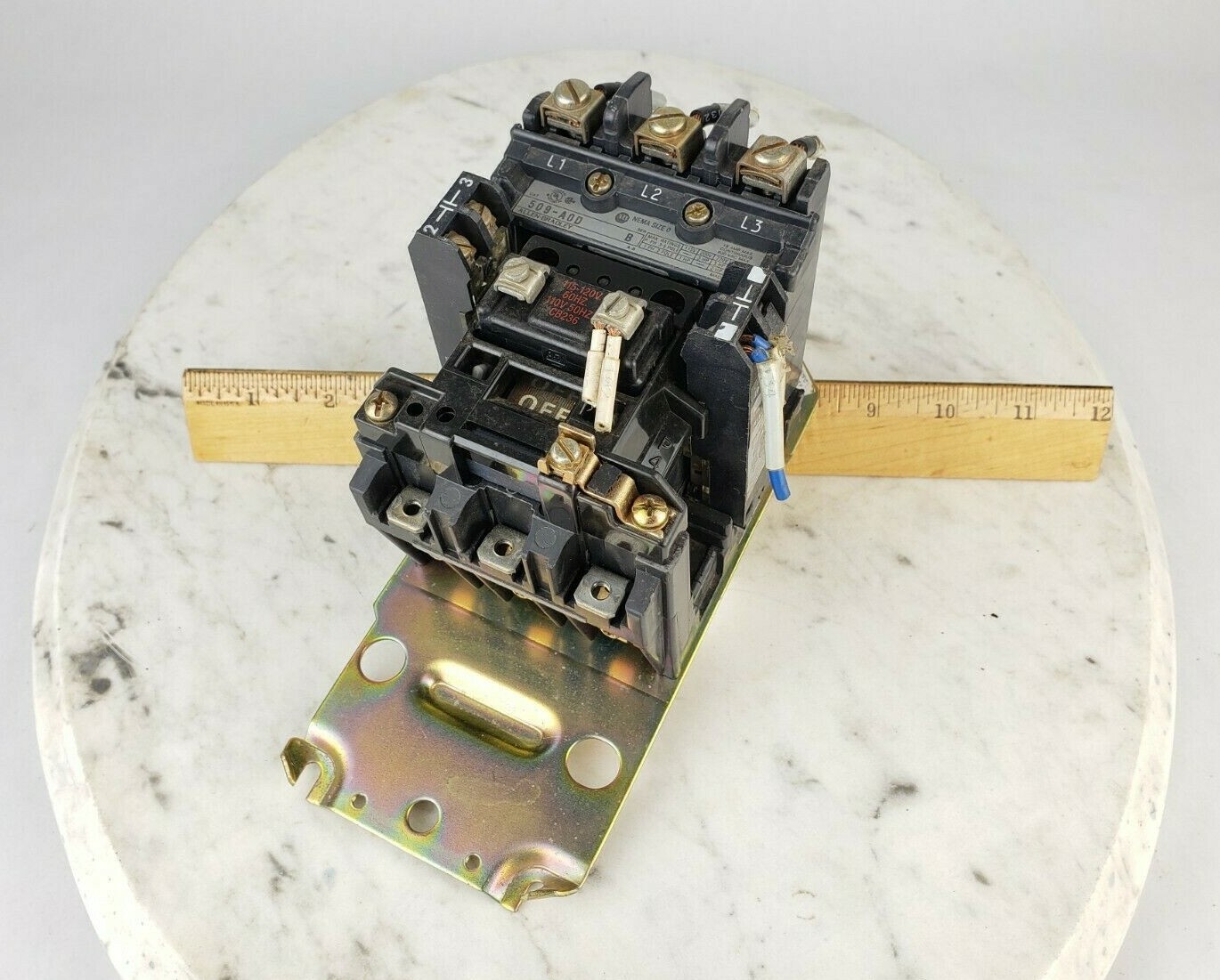 Allen Bradley 509-AOD Nema Size 0 120V Coil CB236 – Motor Starter On Off 595-A