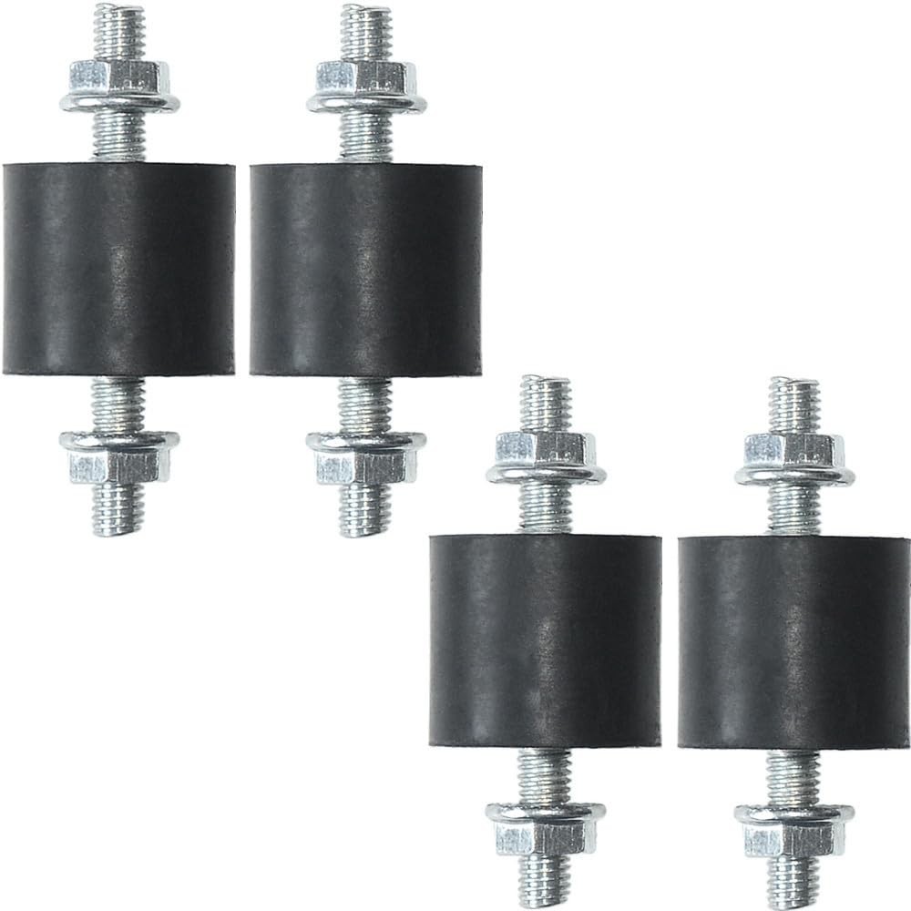 APUXON 4pcs Rubber Vibration Isolator Mounts 30 x 30mm Shock Absorber with M8…