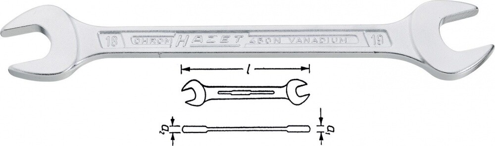 HAZET Double Sided External Hex Key Profile 450NA-5/8X3/4VKH