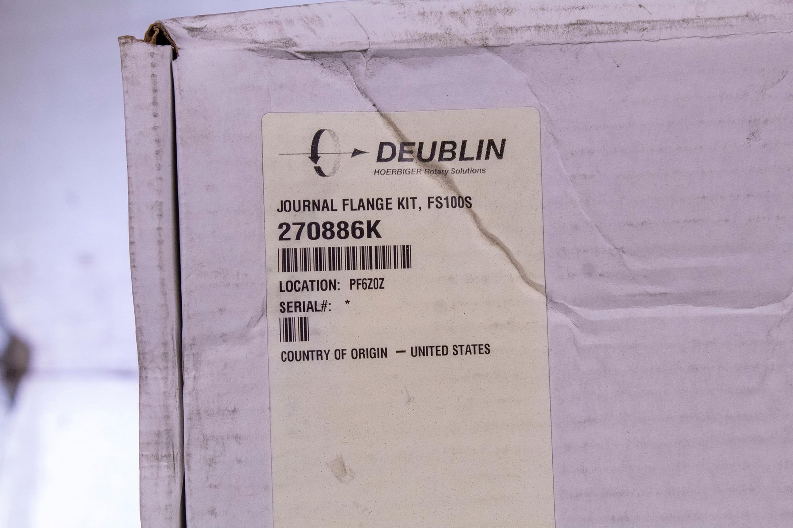 DEUBLIN 270886K JOURNAL FLANGE KIT, FS100S