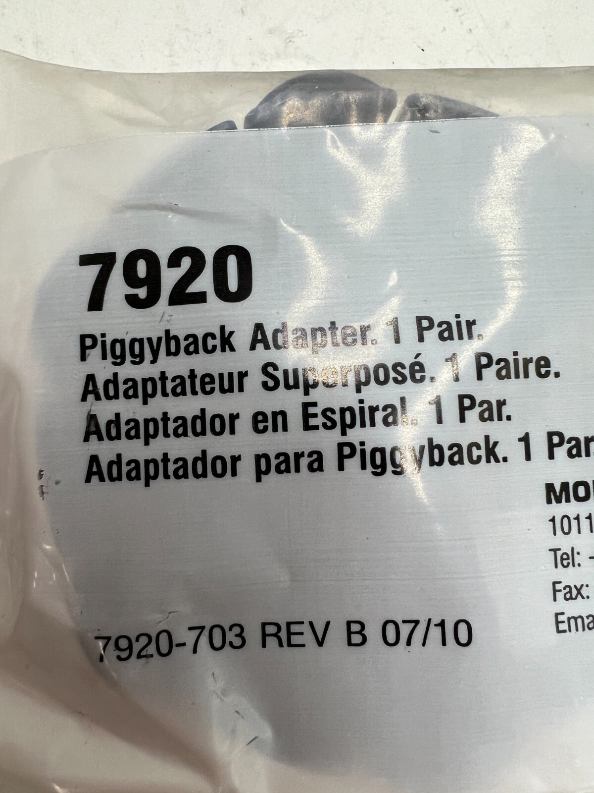 ( 4 packs of 2=8 ) ) Moldex 7920 Piggyback Adapter Filter Disk