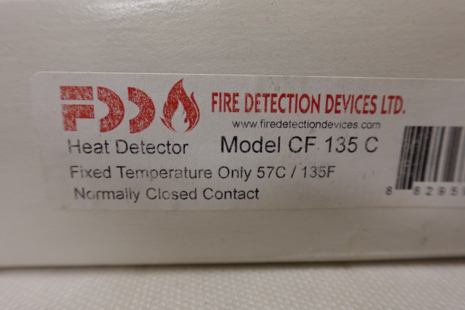 FDD Fire Detection Devices – Heat Detector CF135 / CF135C – 250VDC 0.1A NOS