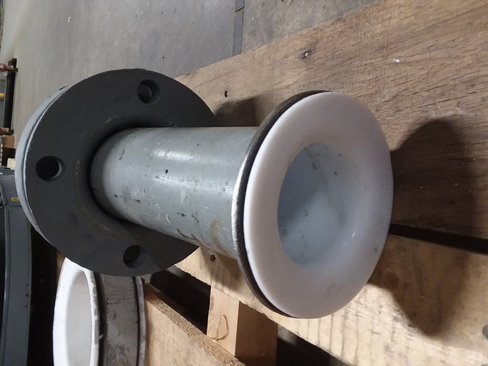 3″ x 12″ PTFE Lined Pipe Spool 150# OAL A395 B16 I17