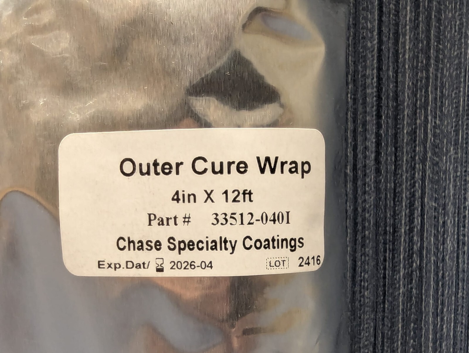 Chase Specialty Coatings Outer Cure Wrap 4″ x 12′ Royston Cathodic Protection