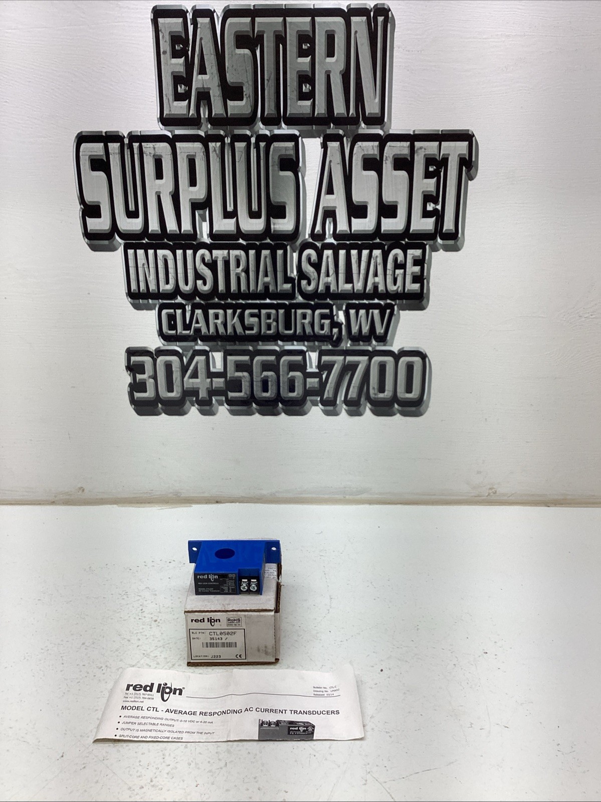 Red Lion Controls AC Current Transducer CTL0502F NIB