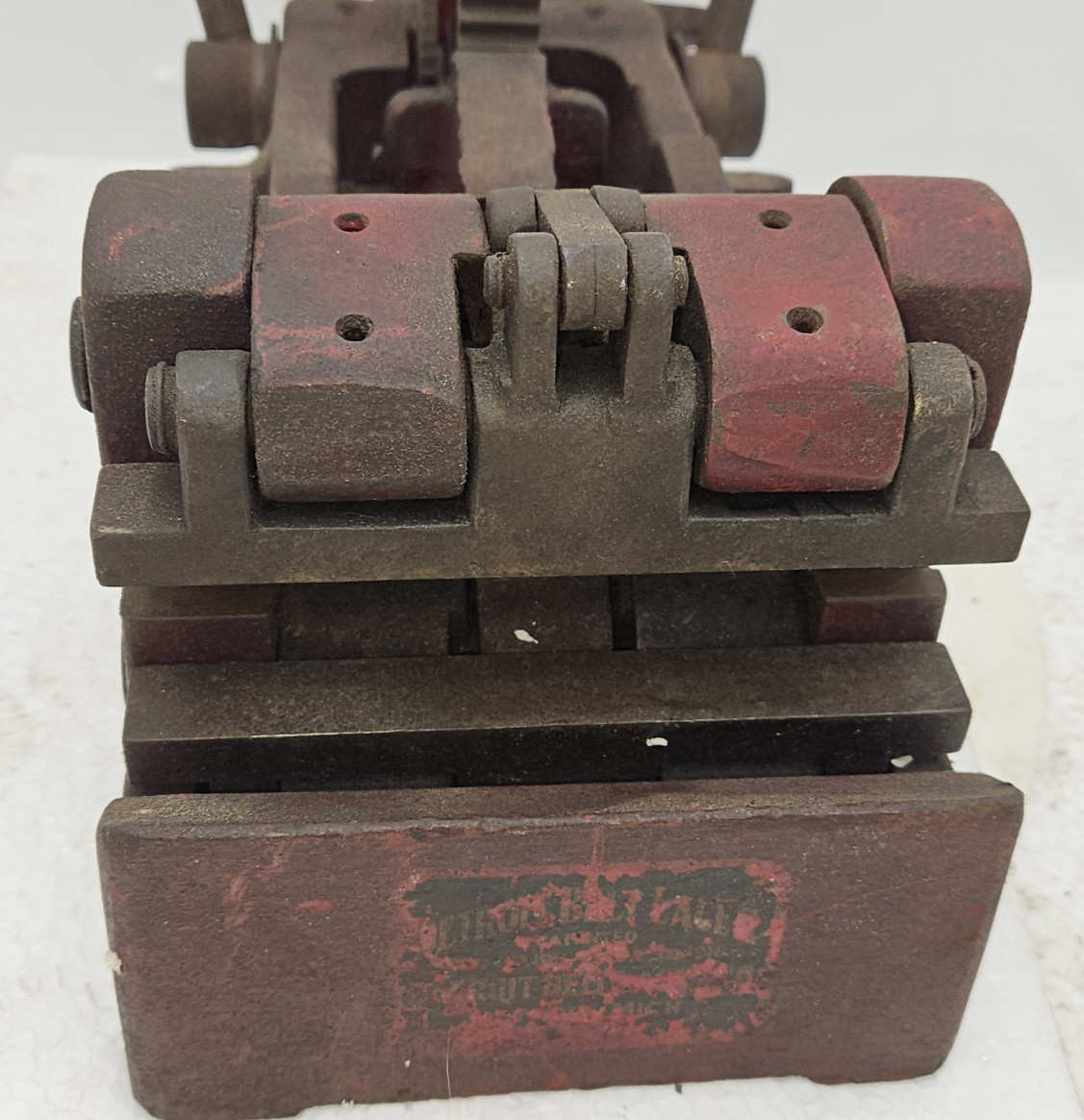 RARE Detroit Belt Lacer Press SER # 21210 Vintage flat belt Lacing. Machine NICE