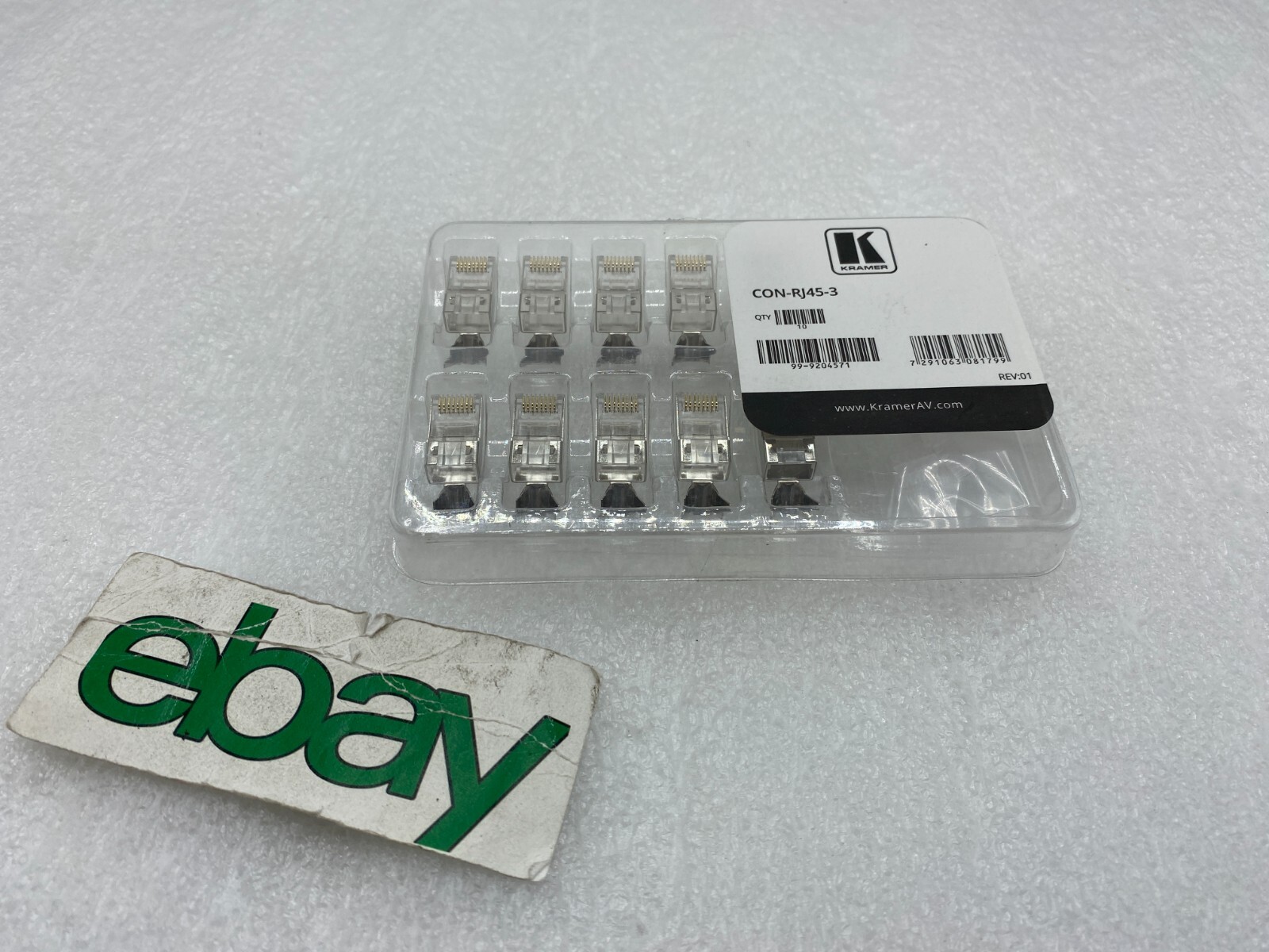 Kramer CON-RJ45-3 RJ45 Connectors for UNIKat cable – Pack of 10 – Free Shipping