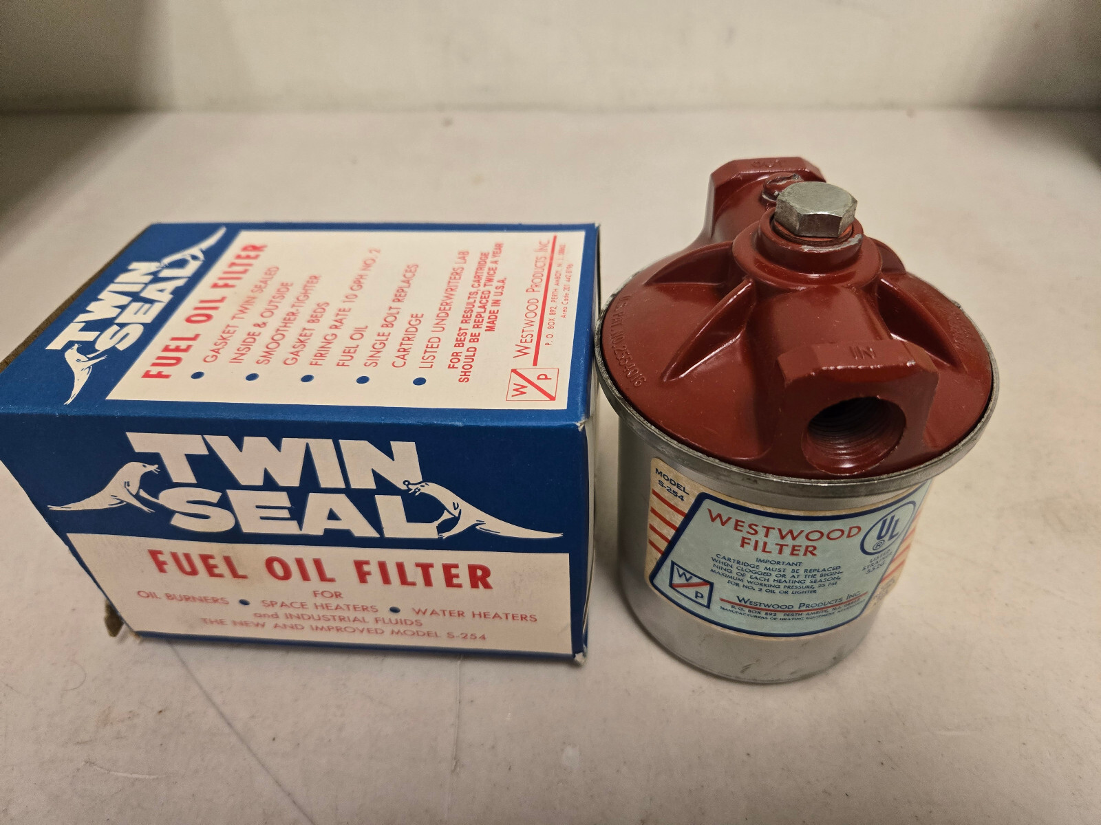 Twin Seal S-254 Westwood Fuel Oil Filter – New old Stock
