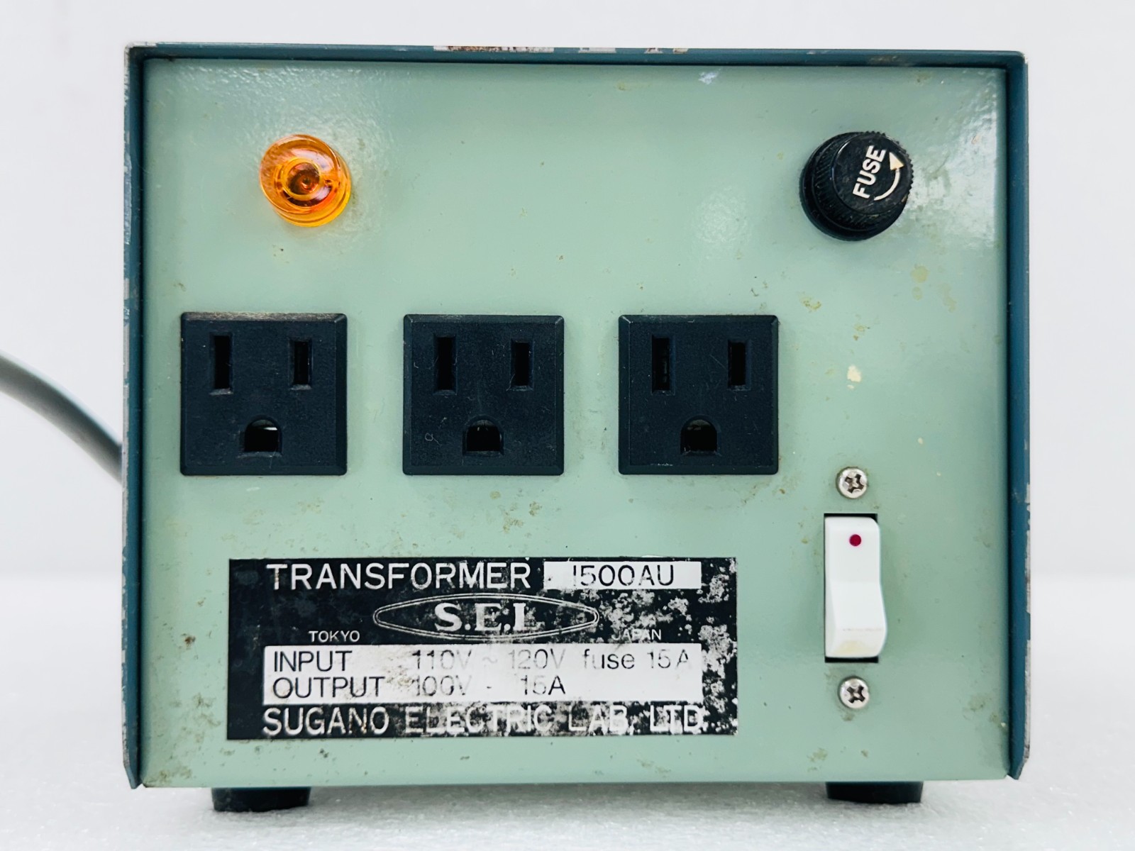 SUGANO ELECTRIC LAB 1500AU Transformer 110V – 120V TO 100V 15A FREE SHIPPING 🚚