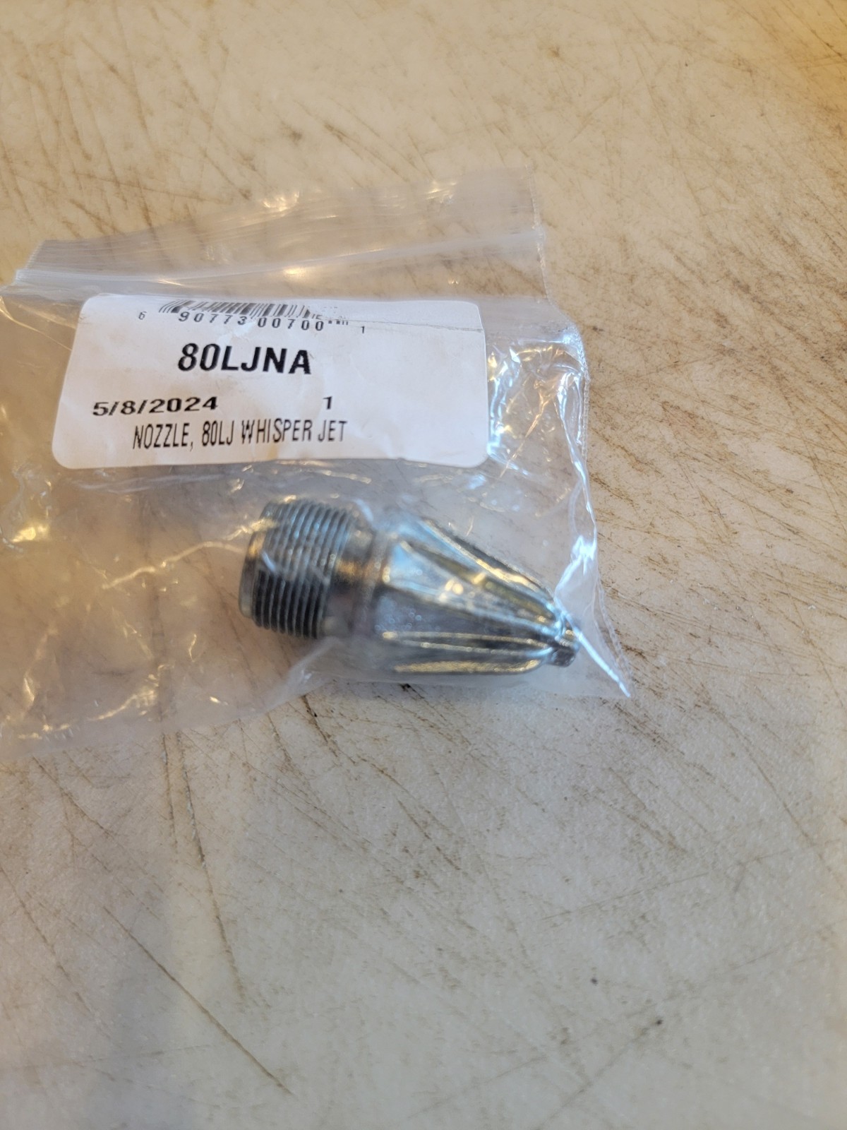 Guardair 80LJNA Aluminum Airgun Nozzle, 2-3/32″ L, 3/4″ UNF Thread.