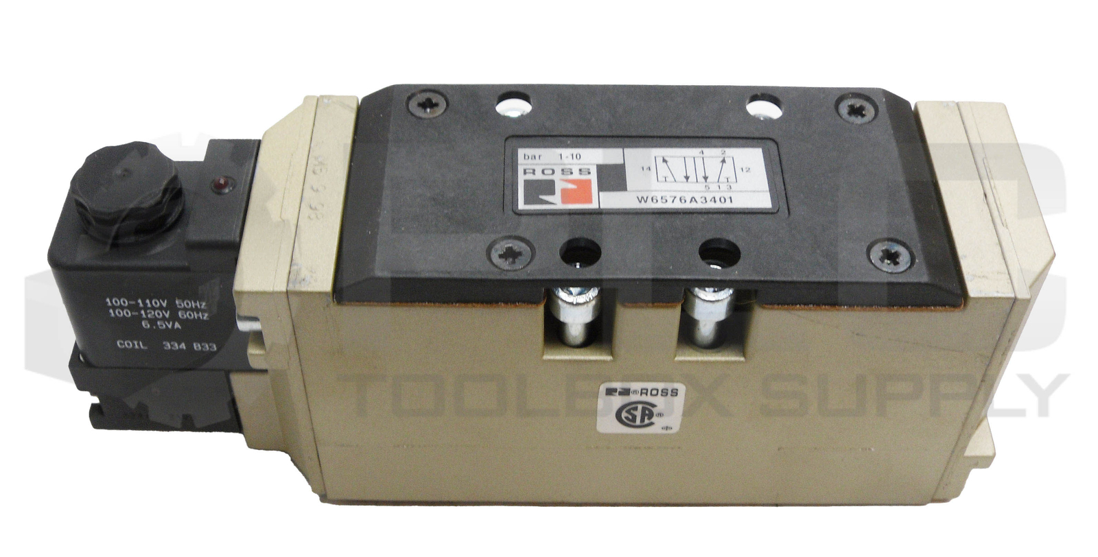 NEW ROSS CONTROLS W6576A3401 SOLENOID VALVE W/ 334 B33 COIL 100-120V *READ*