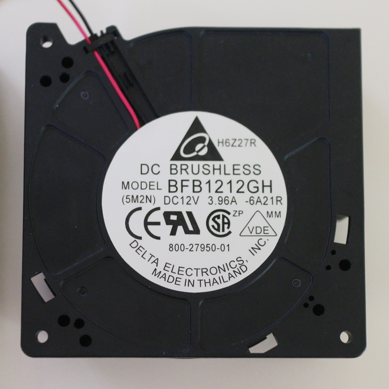 USED (Lot of 2) Delta BFB1212GH 120x120x32mm 2 wires 4400 RPM Blower Cooling Fan