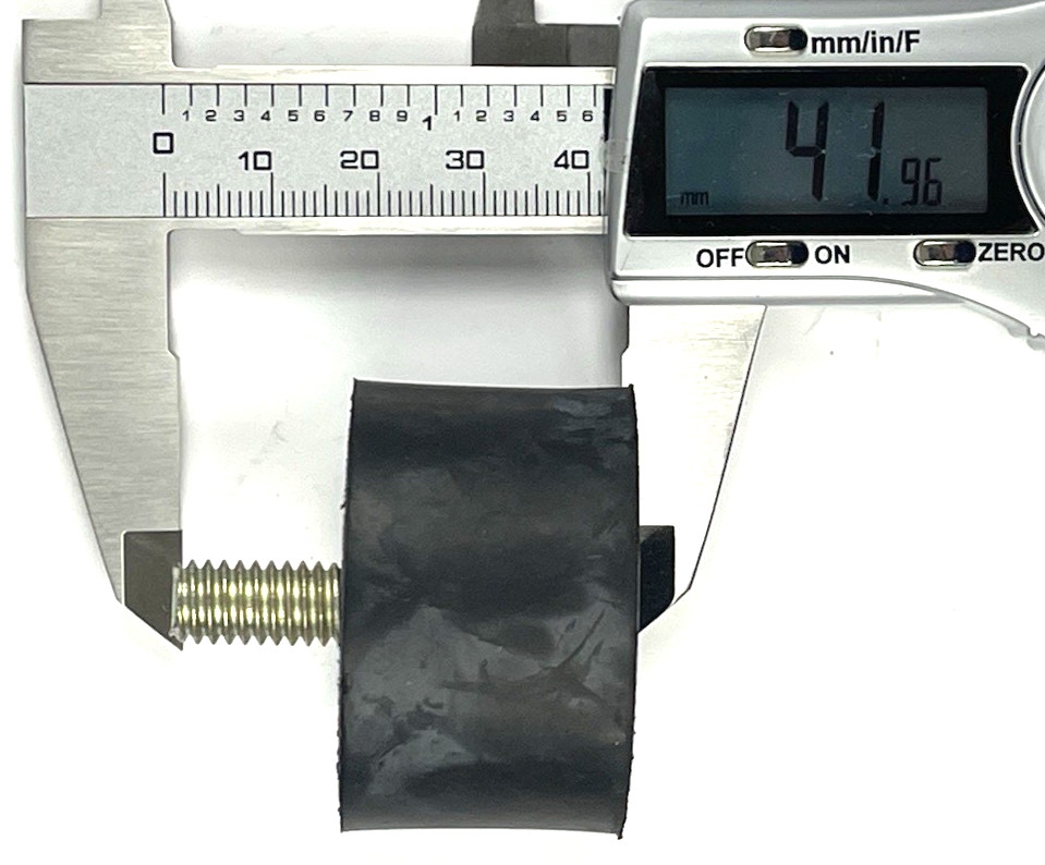 (Qty 12) 40mm x 25mm Female-Male Rubber Anti-Vibration Rubber Dampers M8x16mm