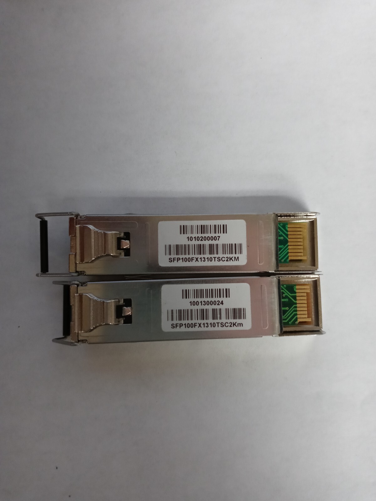 GE SFP100FX1310TSC2KM SFP TRANSCEIVER MODULE GE SECURITY LOT OF 2