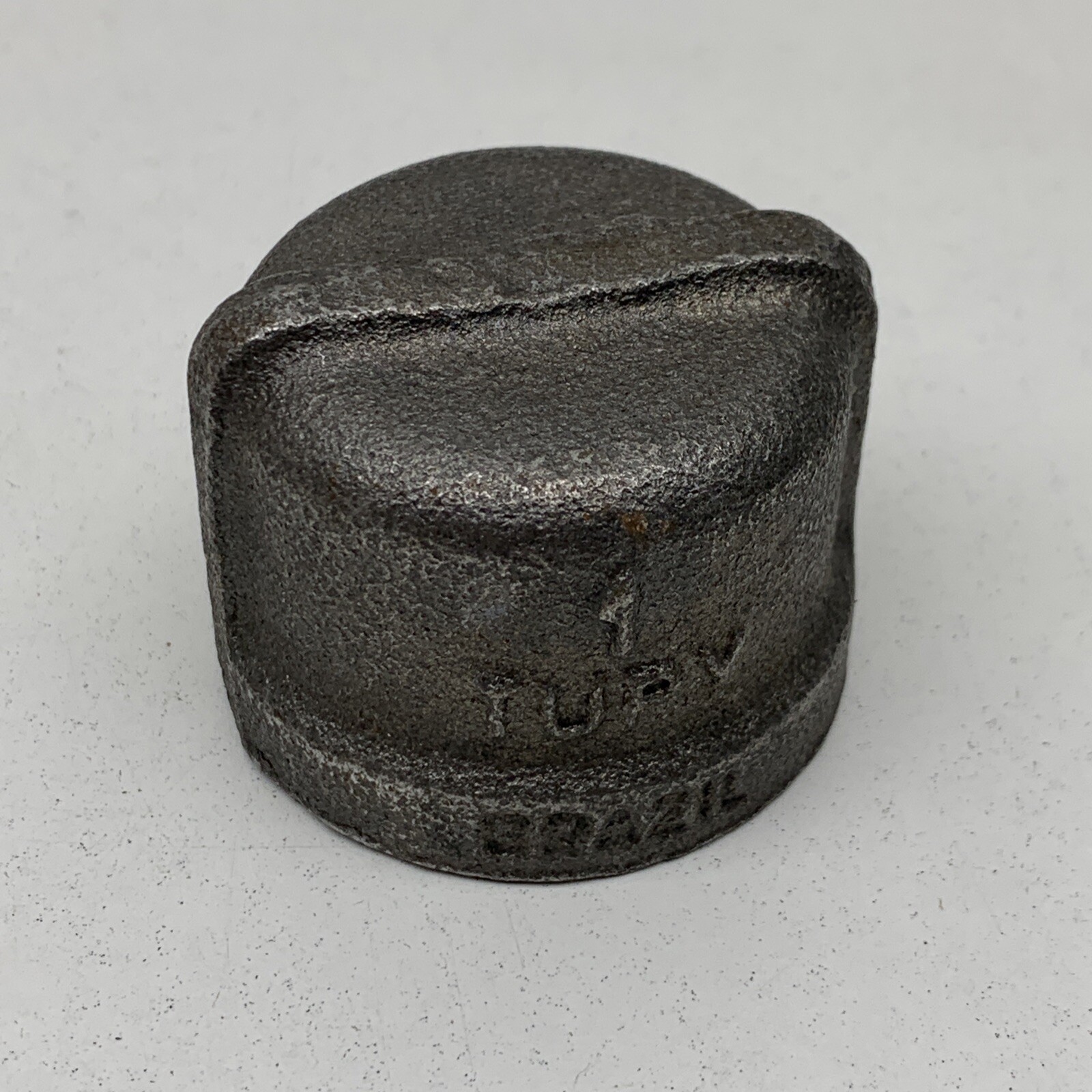 (10-Pack) 1″ NPT Black Malleable Galvanized Iron Pipe Round CAP