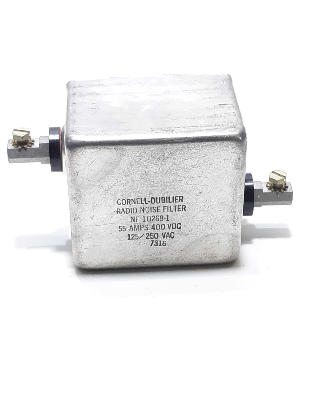 Cornell Dubilier NF 10268-1 Radio Noise Filter 55A 400VDC 125/250VAC