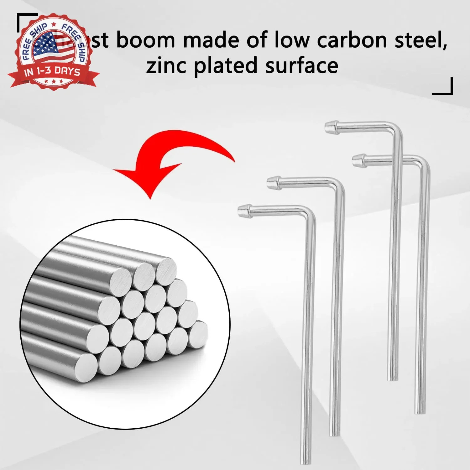 Exhaust Hanger Rods 4 Pcs 9.5″ Long 90 Degree Degree Bent Weld On Exhaust Hanger