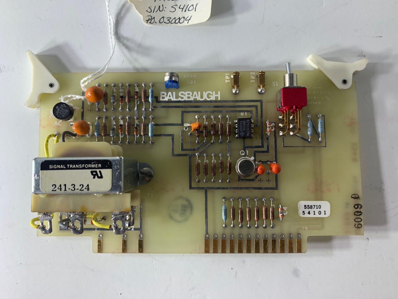 BALSBAUGH CIRCUIT BOARD MODULE 5S8710 54101 6009D 5S871054101 1700-254B F8706B