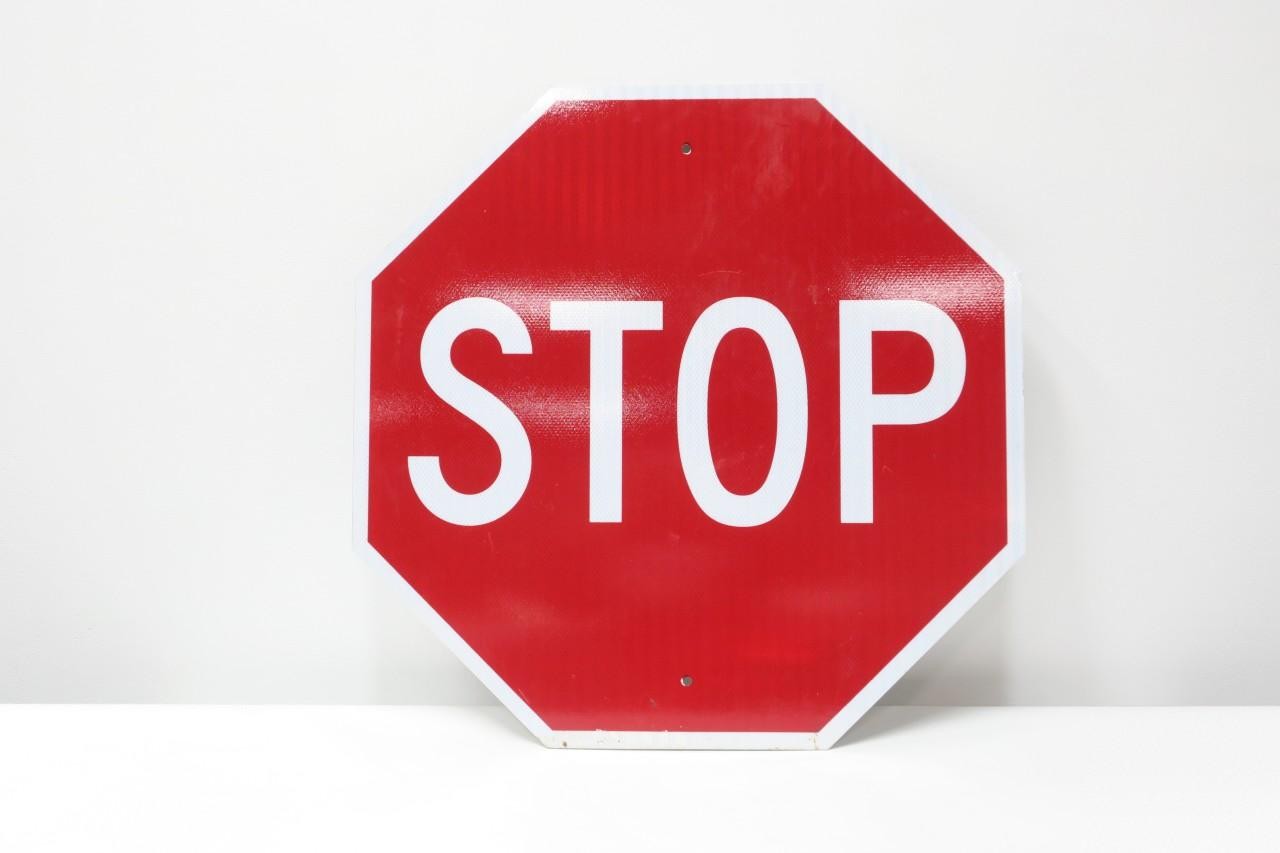 Nmc TM81J Octagon Stop Sign 30in X 30in