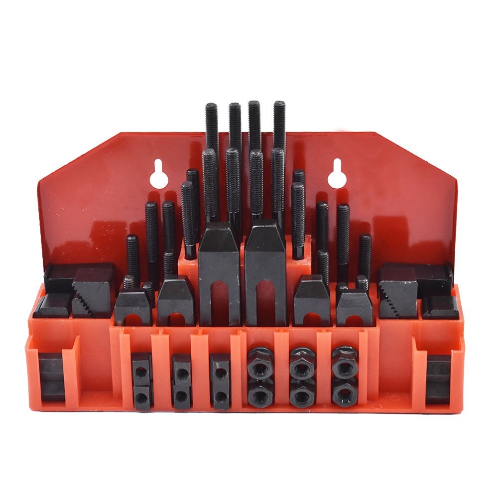 Pro-Series 7/16″ T-Slot 3/8-16 Clamping Kit Bridgeport Mill Set Up 58 Piece Set