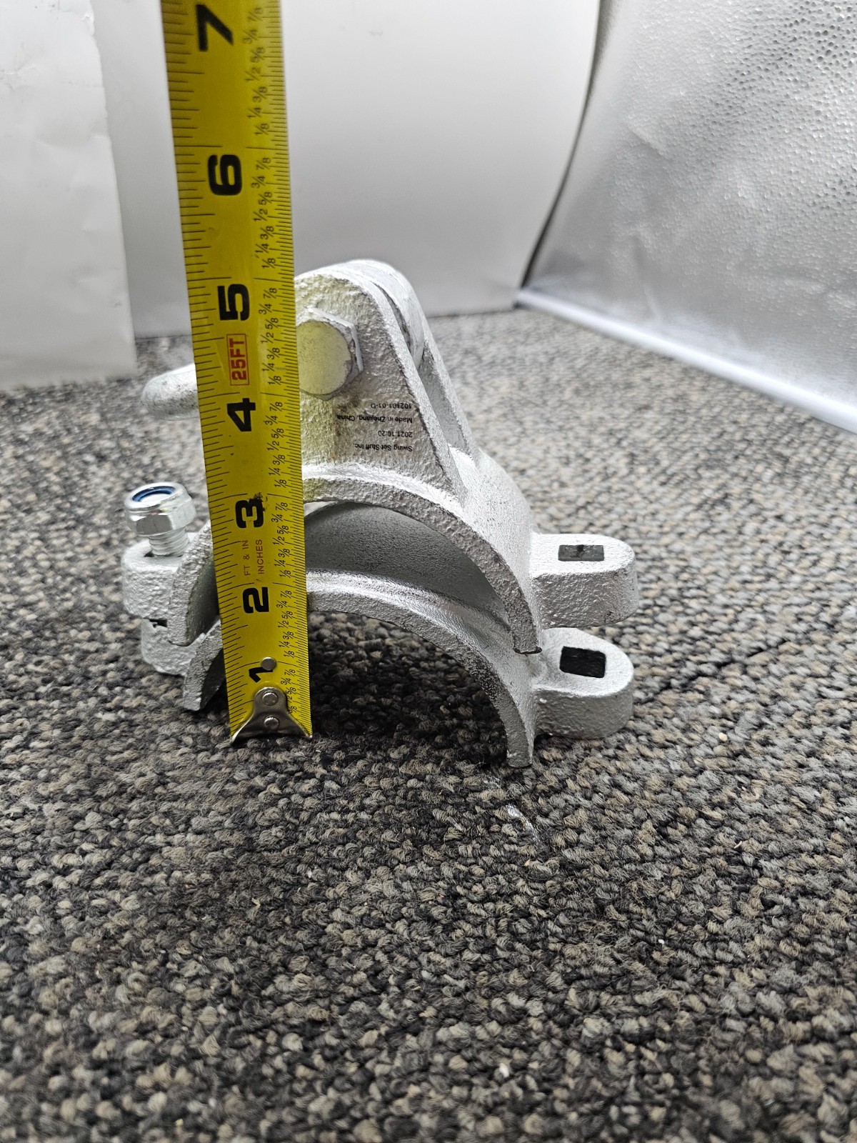 (QTY 2) STUFF INC. Ductile Iron Swing Hanger Galvanized, Holds up to 5000 lbs