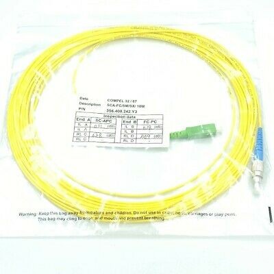 SC-APC FC-PC SINGLEX PATCH CORD FIBER OPTIC CABLE COMPEL L:10M