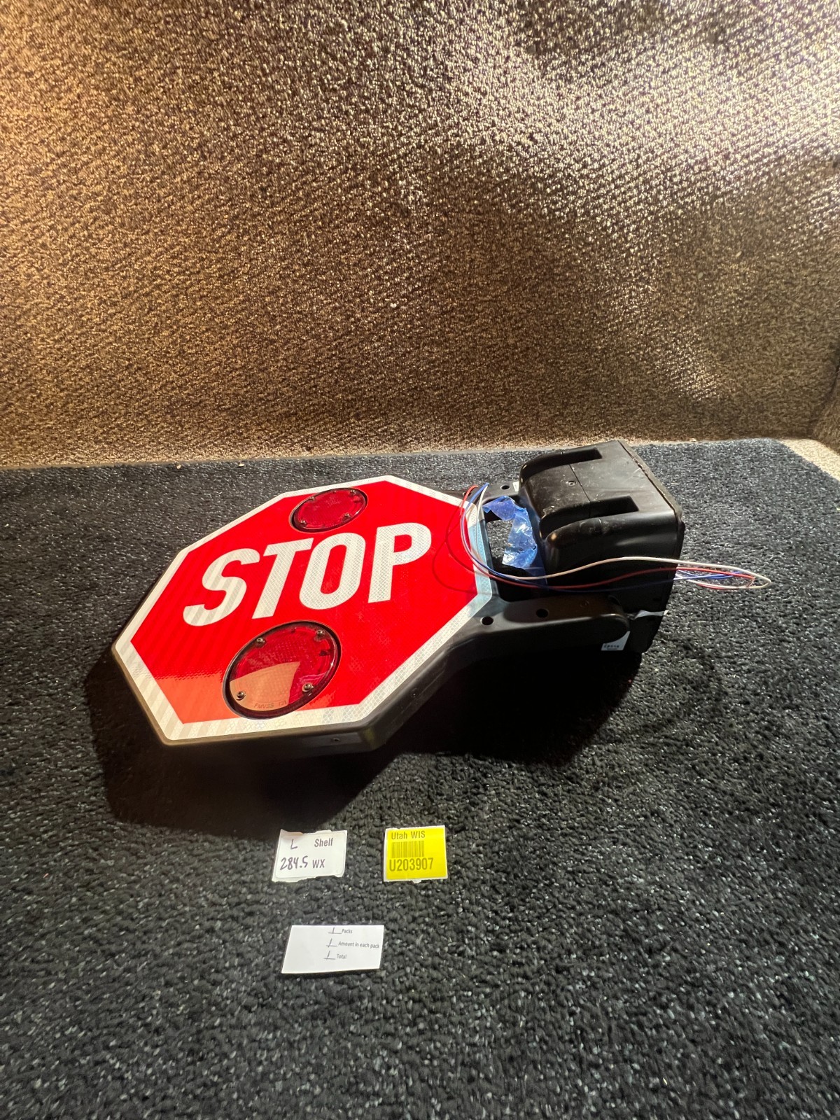 Stop Arm 18″ Sign Electric Rear with LED Lights SC2-811-10D-SP