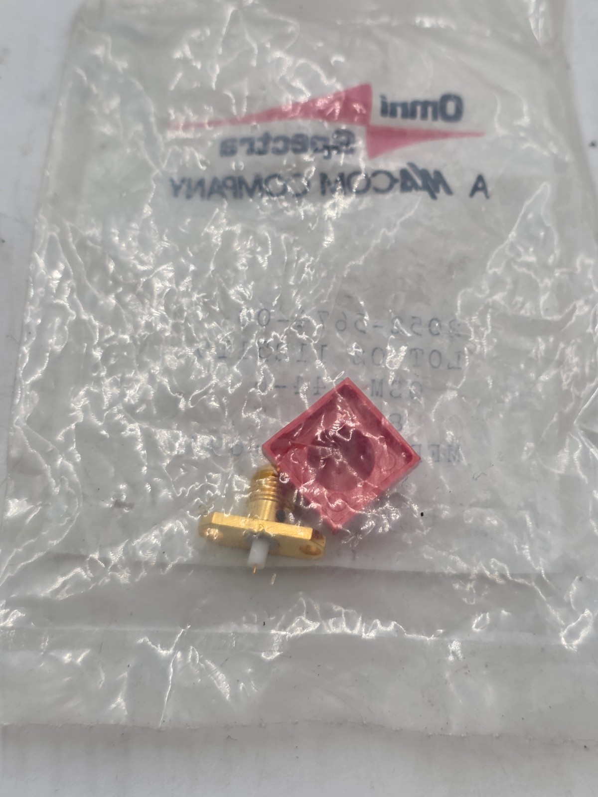 OMNI SPECTRA MACOM / TE / AMP 2052-5674-00 Flange SMA Jack Connector