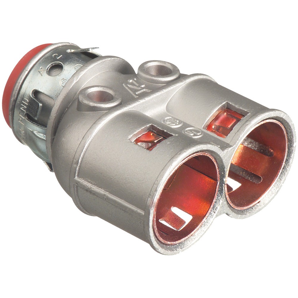 Arlington 4040AST 3/8″ Zinc Die-Cast Duplex Cable Connector 1/2″ Knockout