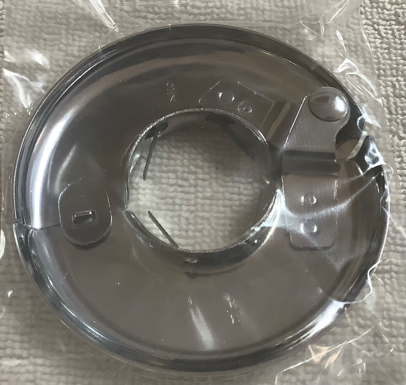 Pasco 3/4” floor and Ceiling Plate 2882 Heavy Pattern With Springs Hinged Chrome