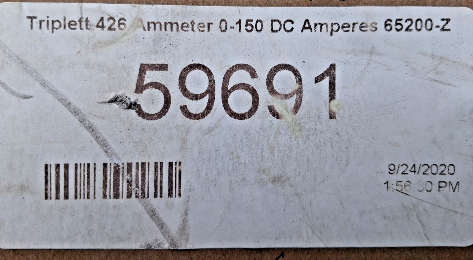 Triplett 426 0-150 Amps 65200-Z Ammeter