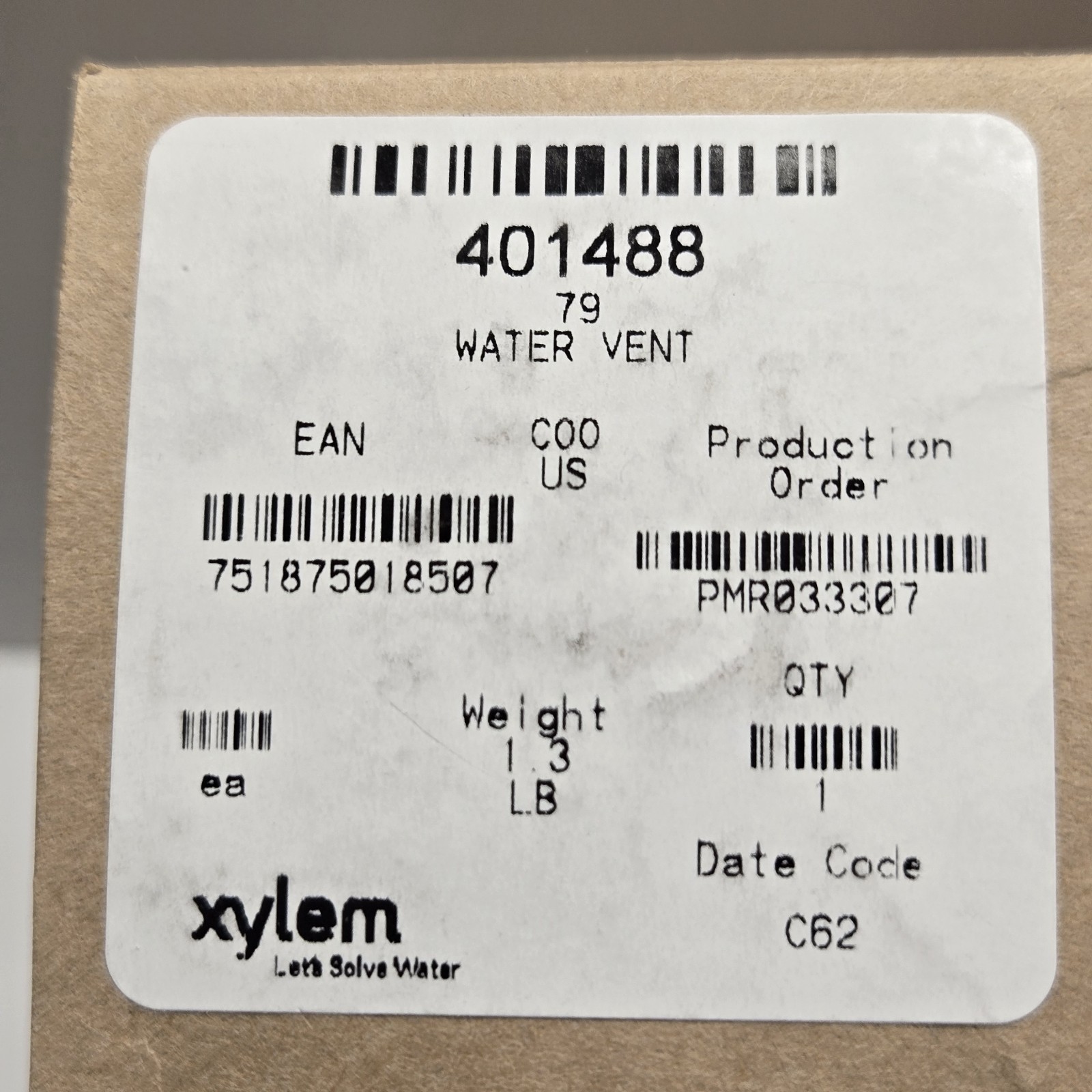HOFFMAN 401488 WATER VENT 79