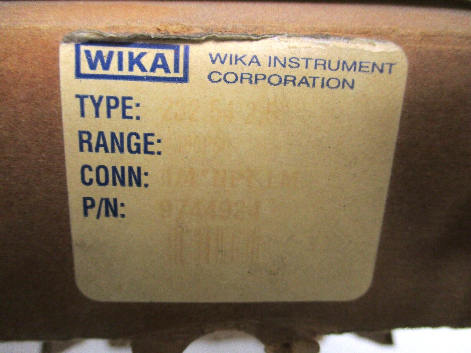 WIKA , PRESSURE GAUGE , 0-100 PSI , 1/4″ MNPT , 232.54 , 2.5″