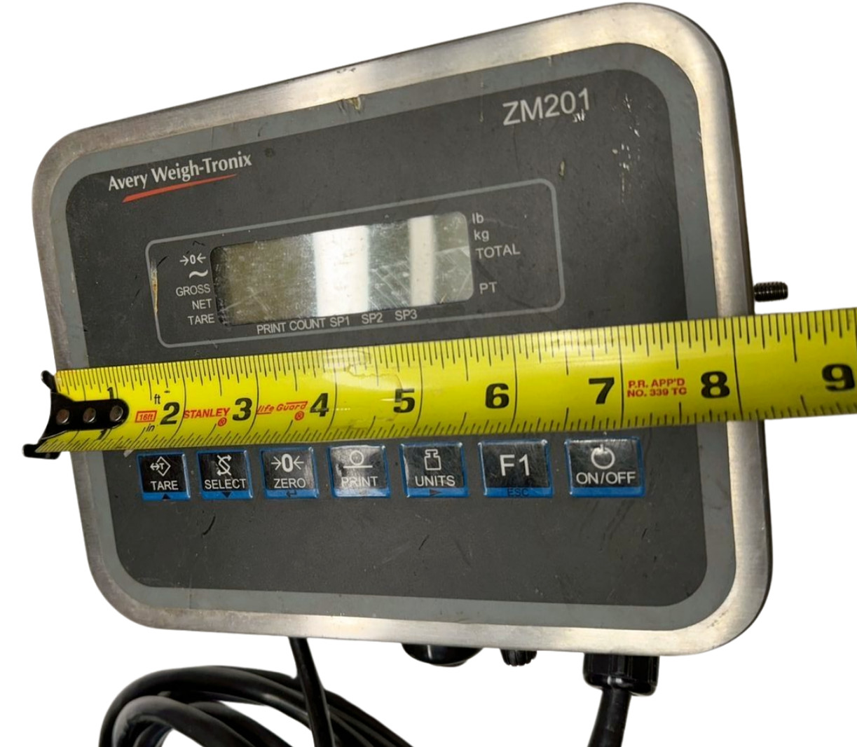 Avery Weigh-Tronix ZM201-SD2 Display Weight Indicator, 110-240V, 50/60Hz 0.5A