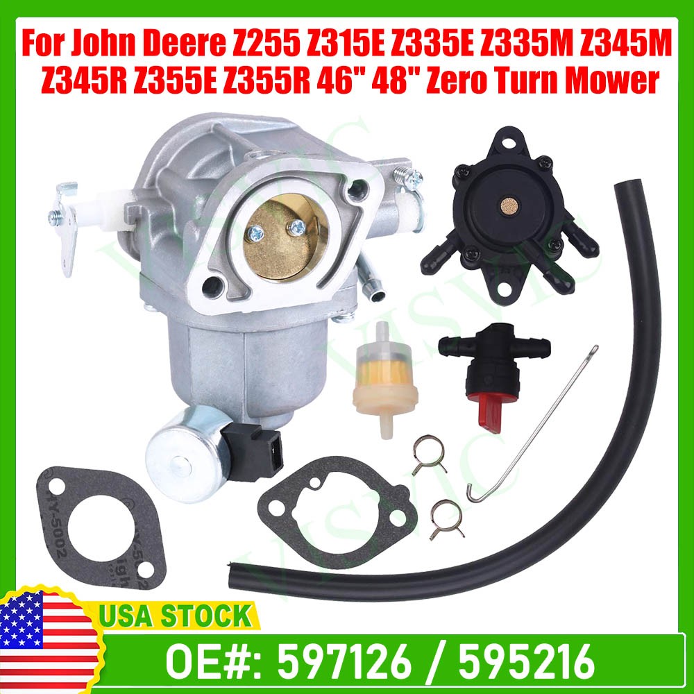 Carburetor carb For John Deere Z335E Z355E Z355E Z345R Z345M Z355R 46” 48”