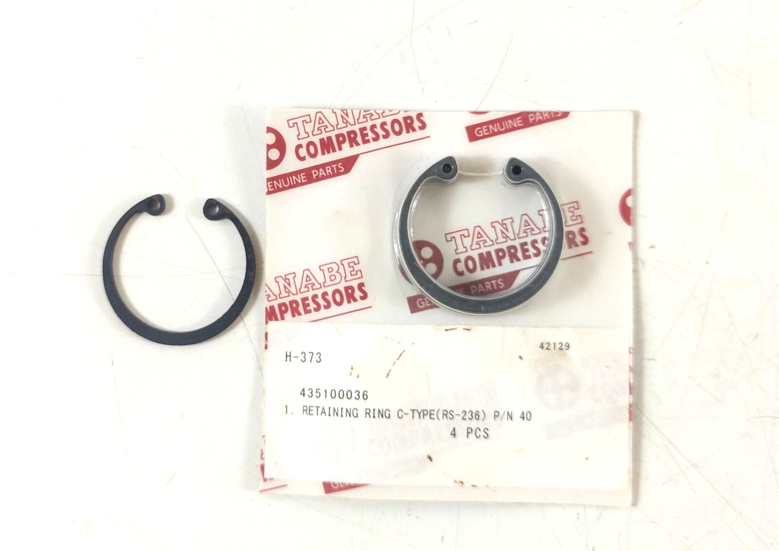 Retaining Ring P/N 40 For Tanabe H-73/H-74 Compressor Spare (PACK 10 PCS)
