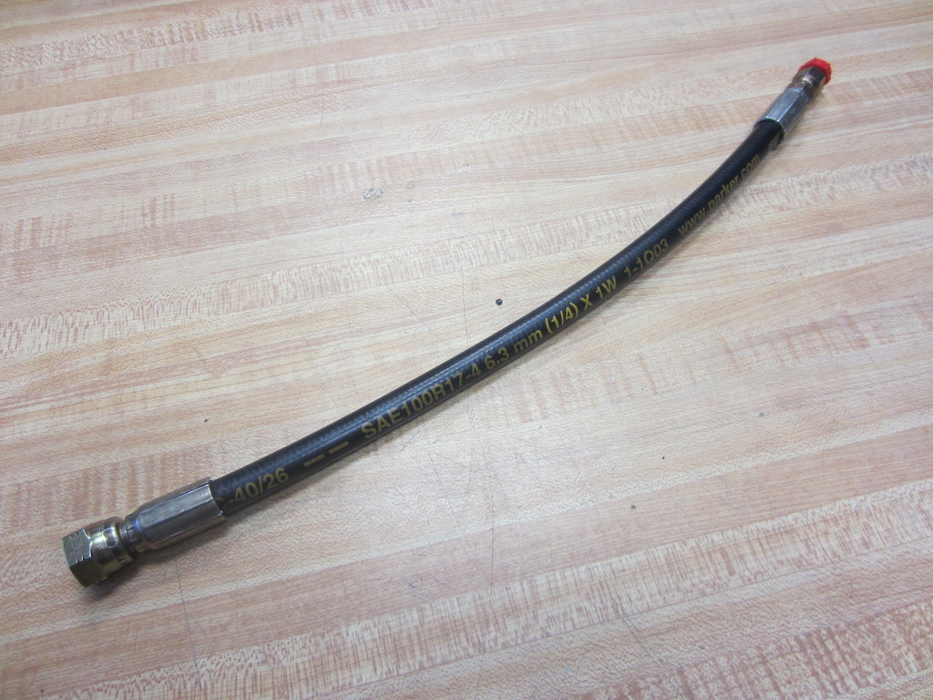 Parker 1-1Q03 Hose 1/8″ NPT x 1/4″ NPT x 15-1/2″ Long