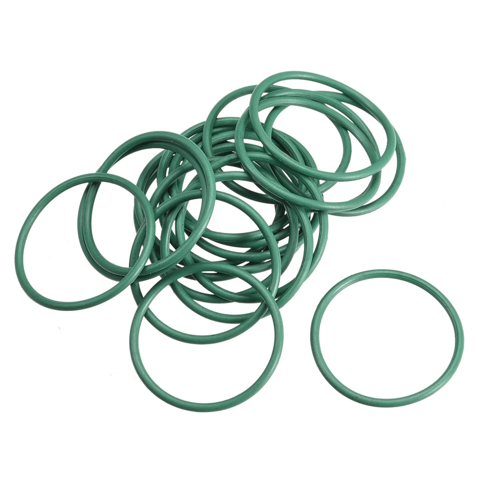 20Pcs 25mm x 1.5mm Rubber Gasket O Ring Sealing Ring Heat Resistant Green