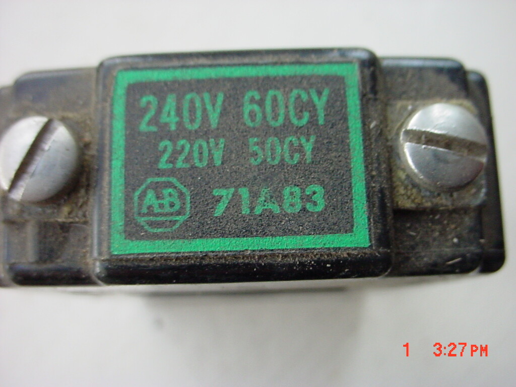 Allen Bradley 71A83 Coil
