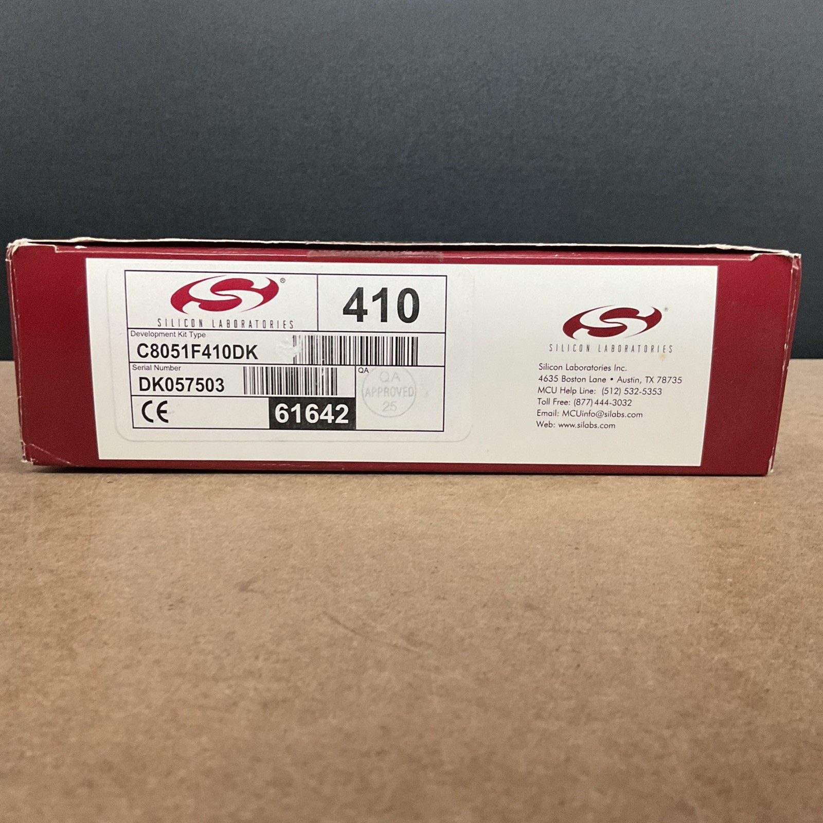 Silicon Laboratories Development Kit Type C8051F410DK