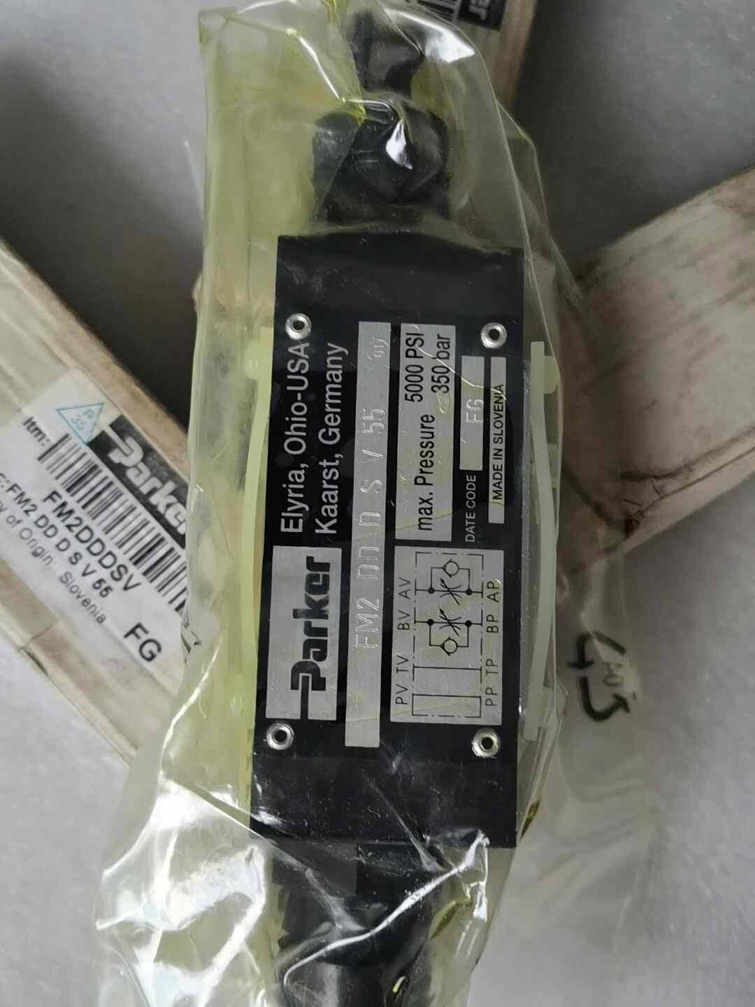 1PS New Parker FM2-DD-D-S-V-55 Bi-directional Throttle Valve AD