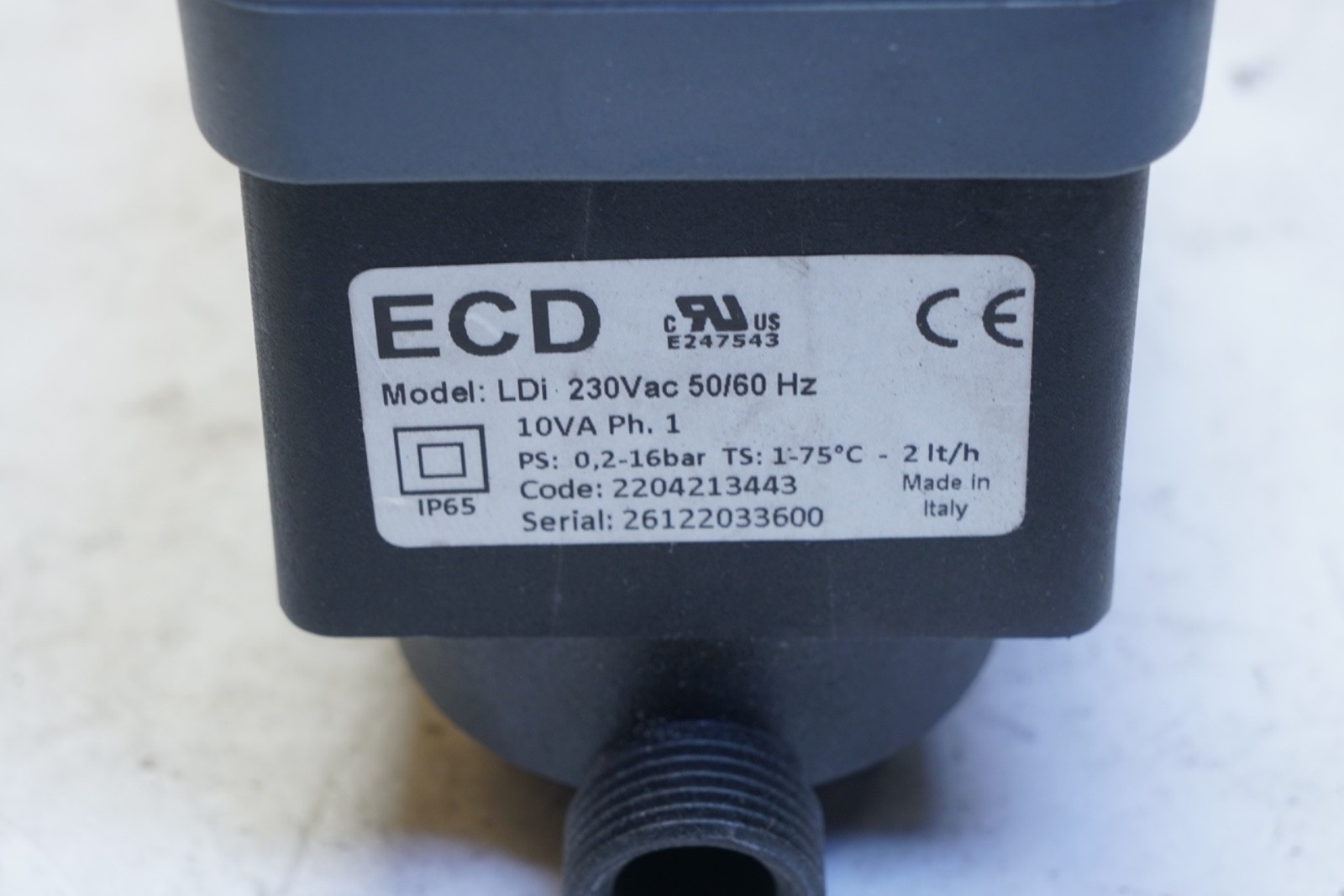 NO HARDWARE! New Atlas Copco Ldi Drain 230V 50-60Hz Str 2204213443 Ships FREE