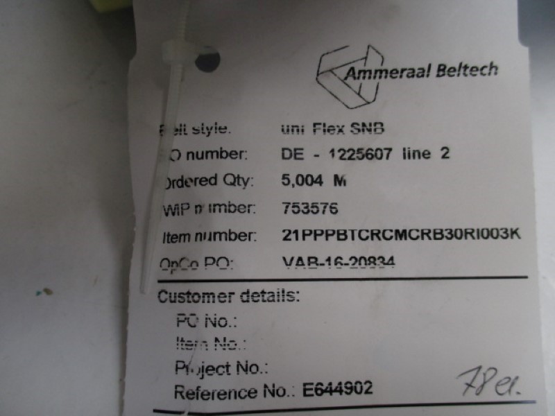 AMMERAAL BELTECH SNB-CR UNITFLEX SNB NSNP