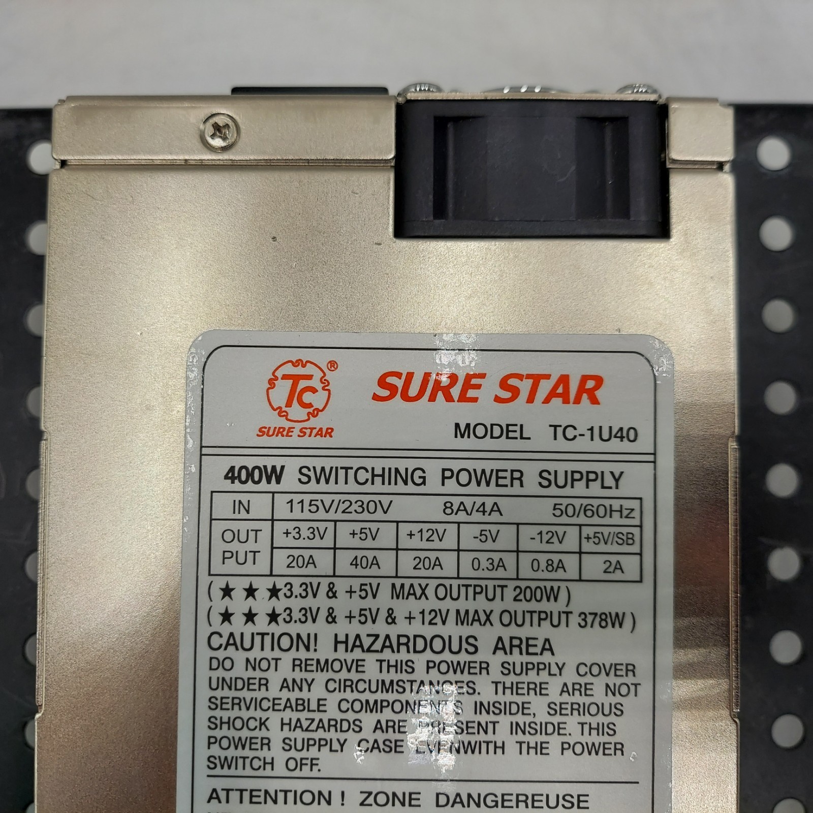SURE STAR TC-1U40 400W Switching Power Supply