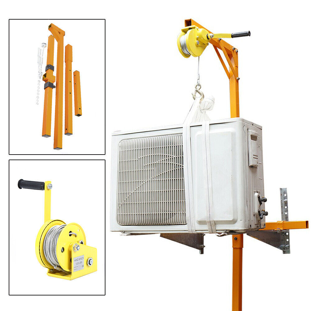 AC Air Conditioner Outside Installation lifting Tool 10M Bracket Crane Tool USA